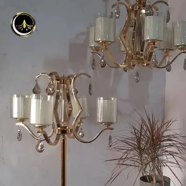 آباژور ست لوستر قلبی ستاره
